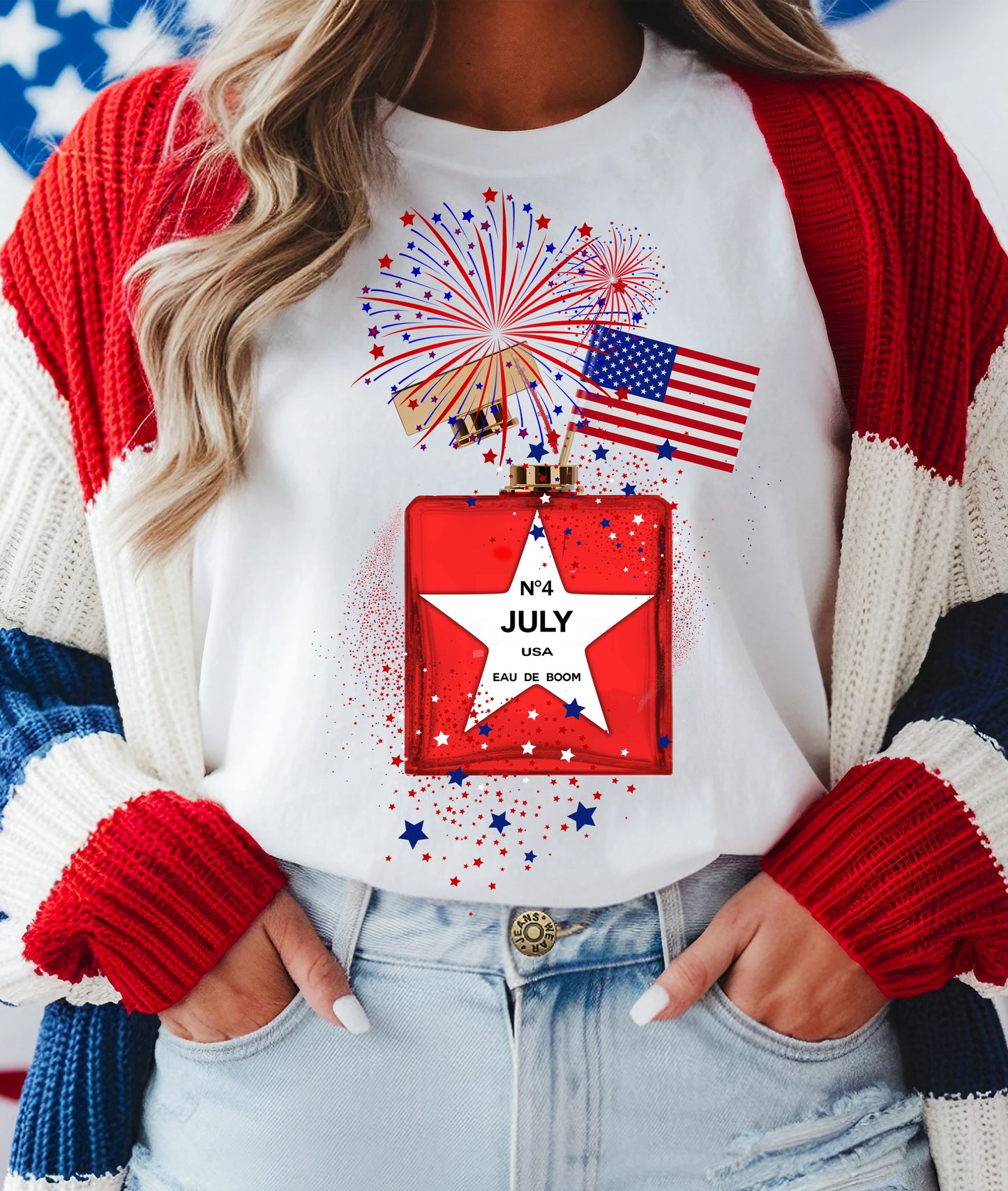 4th of July Perfume Tee Sweatshirt